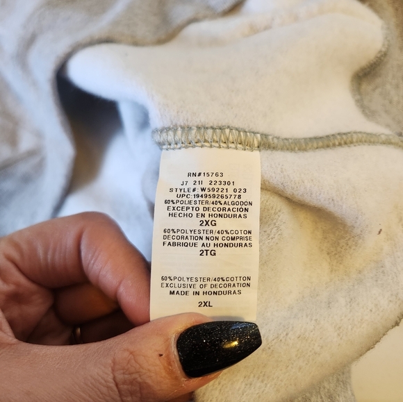 Champion Full Zip up Gray Sweatshirt Powerblend Hoodie Plus 2X New NWT Gift - Picture 11 of 12